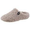 Pantoffel VERBENAS, Damen, Gr. 38, grau (helltaupe), Textil, klassisch, Schuhe Pantoffeln Plüsch Hausschuh Hausschuh, Hausschuh, Homeslipper, Clog in kuscheliger Optik