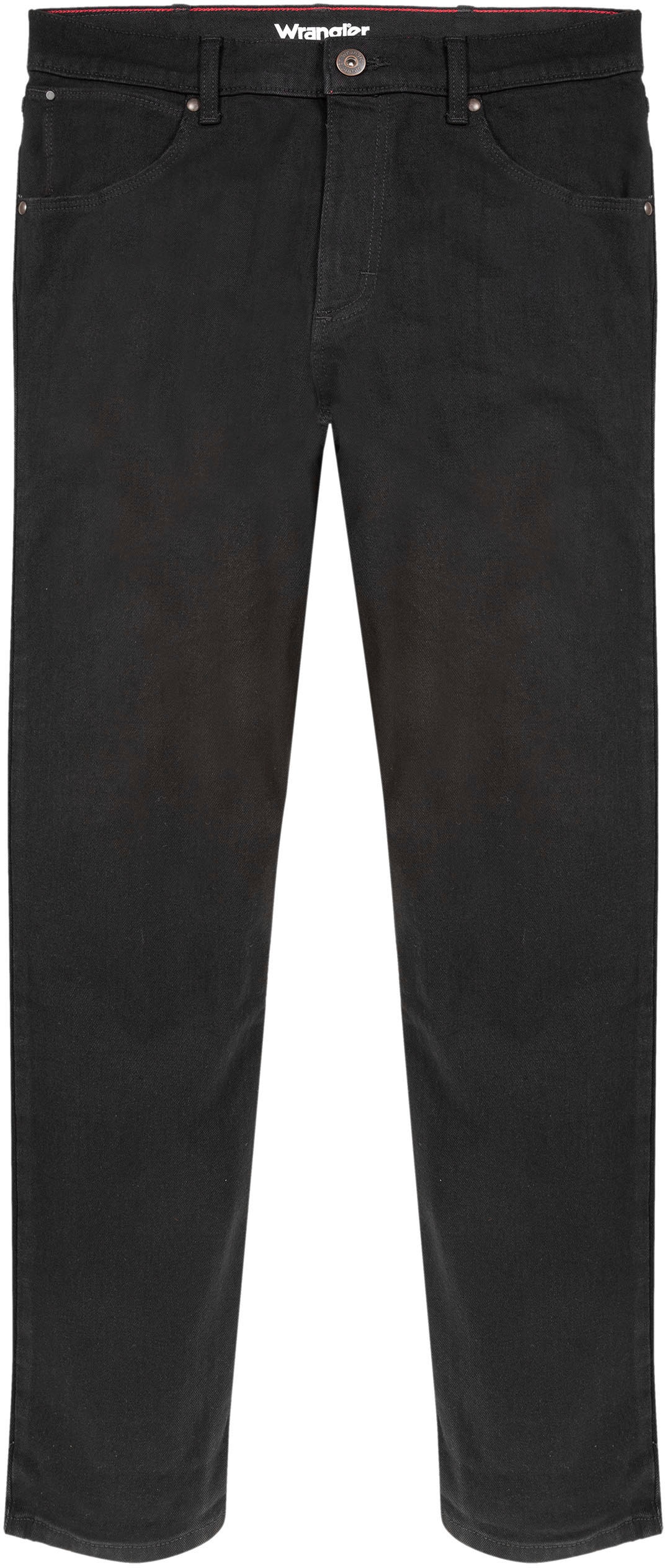 Regular-fit-Jeans WRANGLER "Authentic Regular", Herren, Gr. 34, Länge 30, schwarz (schwarz rinse), Denim/Jeans, Obermaterial: 98% Baumwolle, 2% Elasthan, regular fit lang, Jeans, Topseller
