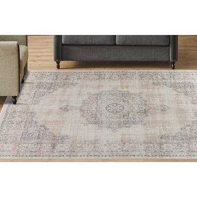 Teppich KAYOOM "Milan 125", grau, B:120cm H:5mm L:170cm, Polypropylen, Teppiche, ca. 436.800 Points/qm, Kurzflorteppich, weiche Haptik, hochwertig Image