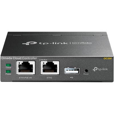TP-LINK Access Point "OC200 Omada Cloud WLAN Controller", grau (anthrazit), B:13,5cm H:7,3cm T:14cm, Router