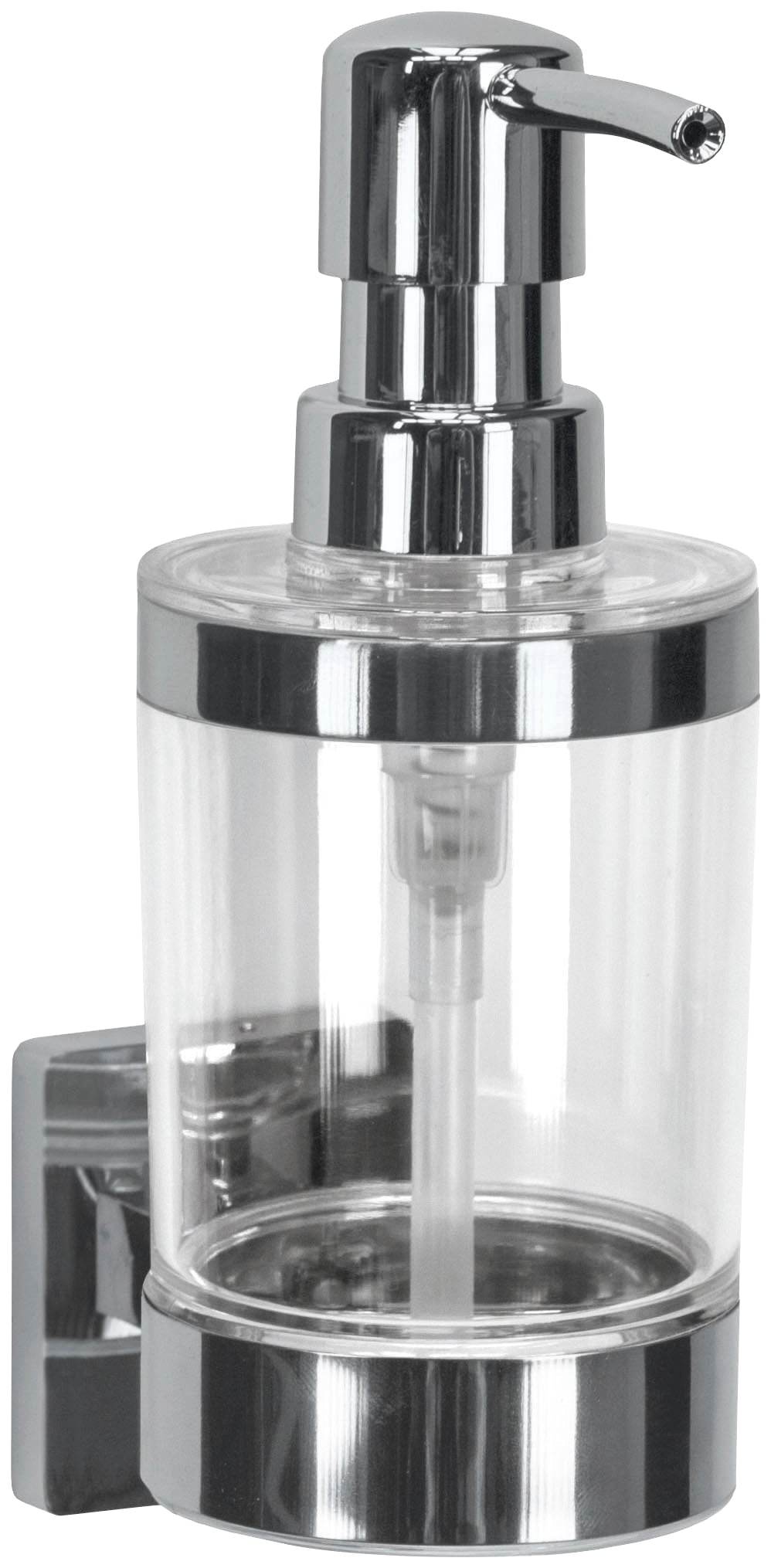 Seifenspender KLEINE WOLKE "Luno", transparent, Kunststoff, Metall, Dosierspender, Seifenspender, Kunststoff/Metall
