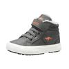 Sneaker KANGAROOS "Kavu III", Gr. 21, grau (steel grau, flame), Synthetik, sportlich, Schuhe, gefüttert