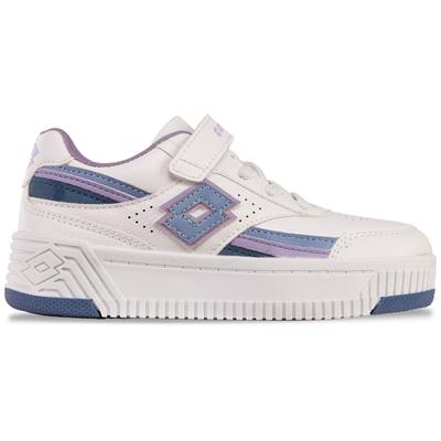Sneaker LOTTO, Kinder, Gr. 30, weiß (weiß, midblau), Synthetik, mehrfarbig, sportlich, Schuhe, - in harmonischer Farbgebung Image
