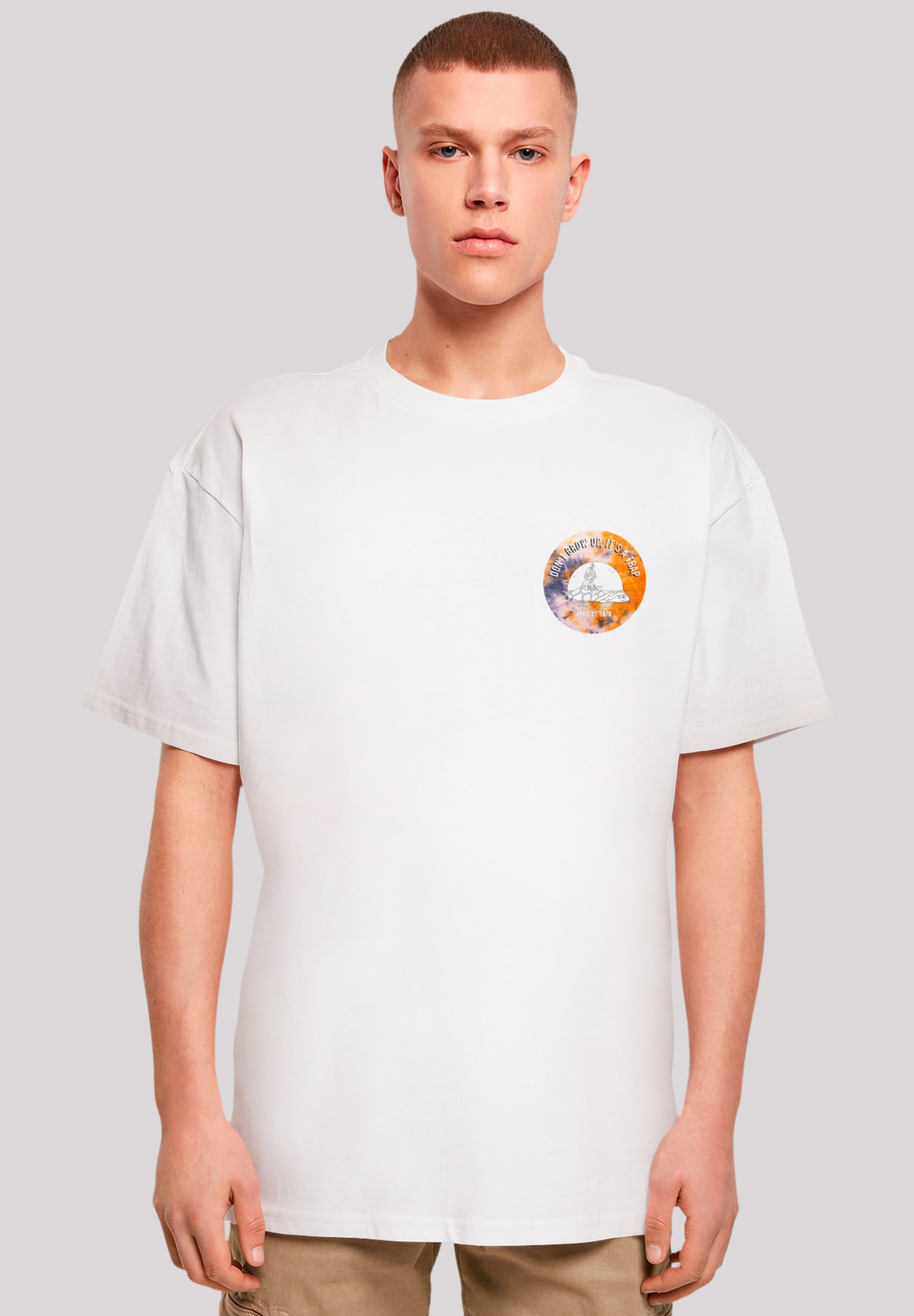 T-Shirt F4NT4STIC "Pinocchio Sundowner", Herren, Gr. 3XL, weiß, Obermaterial: 100% Baumwolle, oversize, Rundhals, ohne Bündchen, Shirts, Retro, Heroes of Childhood, TV Serie Image