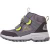 Winterboots KAPPA, Damen, Gr. 27, grau (grau, lime), Synthetik, sportlich, Schuhe, Snowboots, Winterstiefel, Winterschuhe, wasserdicht