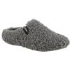 Pantoffel VERBENAS, Damen, Gr. 40, grau (dunkelgrau), Textil, klassisch, Schuhe Pantoffeln Plüsch Hausschuh Hausschuh, Hausschuh, Homeslipper, Clog in kuscheliger Optik