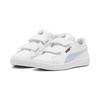 Sneaker PUMA "Smash 3.0 Holo 2.0 Sneakers Kinder", Kinder, Gr. 32, weiß (weiß mauve mist silber pink metallic), Obermaterial: Synthetik; Futter: Textil; Laufsohle: Gummi, Schuhe