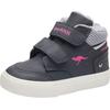 Sneaker KANGAROOS "KaVu Primo V", Gr. 24, blau (blau, pink), Synthetik, Textil, sportlich, Schuhe, mit Klettverschluss