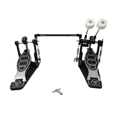 Trademark Innovations Bass Drum Double Kick Pedal For Drum Set Kit