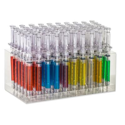 Trademark Innovations Black Ink Syringe Pen Pack of 60 (Mixed Color)