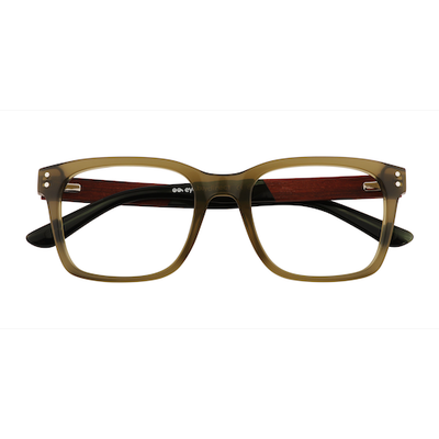 Unisex s wayfarer,wayfarer Crystal Green Acetate,Eco Friendly Prescription eyeglasses - Eyebuydirect s Sumac