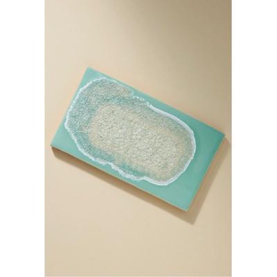 Anthropologie Dining | Anthropologie Mint Molten Rock Recycled Glass Stonewear Bohemian Cheese Board | Color: Blue/Green | Size: Os