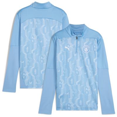 Manchester City Puma Pre Match Quarter Zip – Blau – Kinder Image