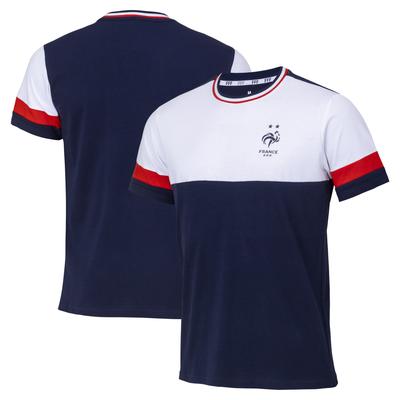 Frankreich-Farbblock-T-Shirt – Marineblau – Herren Image