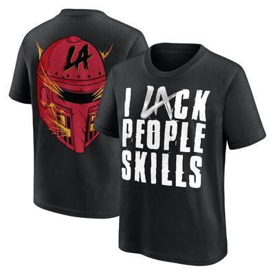 WWE LA Knight I Lack People Skills T-Shirt - Schwarz - Jugendliche Image