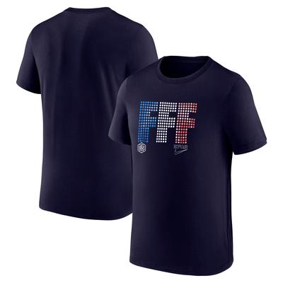 Frankreich Nike Lights T-Shirt - Marineblau Image