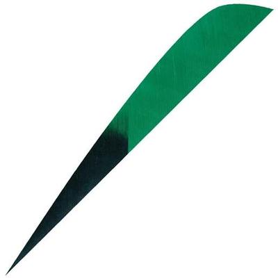 Gateway Feathers Parabolic Kuru Green 4in Feathers - 50 Pack - Green 4in