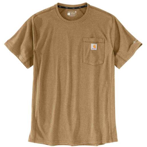Carhartt Men's Force Relaxed Fit Midweight Pocket Short-Sleeve Work Shirt - Black 3XL