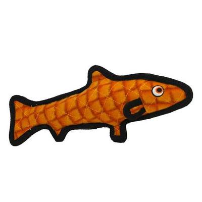 Tuffy Ocean Trout Orange Plush Dog Toy - Orange