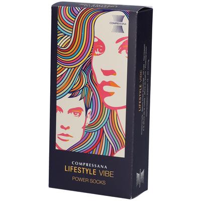 Compressana Lifestyle Vibe AD 3 super stripe m.Sp. 2 St Strümpfe Image