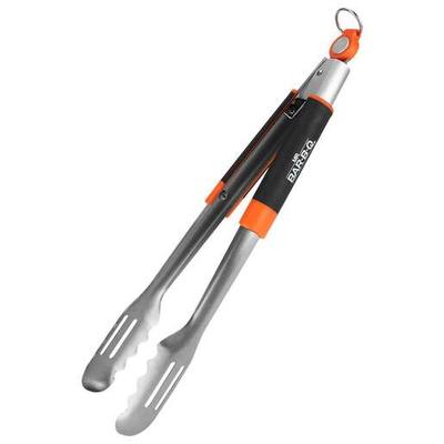Mr. Bar-B-Q Deluxe Stainless Steel Tongs - Black