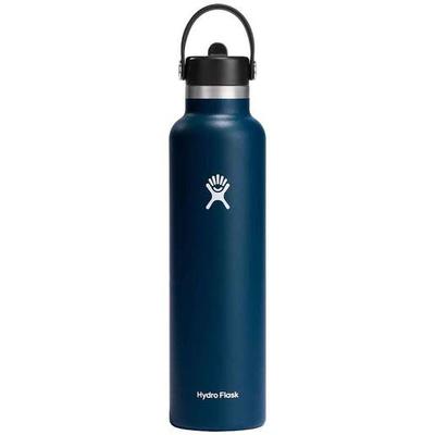 Hydro Flask 24oz Standard Mouth Insulated Bottle with Straw Cap - Indigo