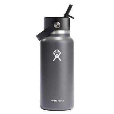 Hydro Flask 32oz Wide Mouth Insulated Bottle with Flex Straw Cap - Stone