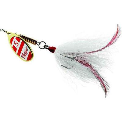 Mepps Musky Bucktail - Gold/White