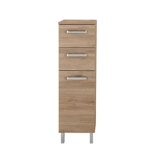 Badschrank Midi Badschrank mit Metallgriffen Made in Germany