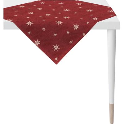 Tischdecke APELT "5842", rot (goldfarben, rot), B:85cm L:85cm, Polyacryl, Polyester, Viskose, Tischdecken Image