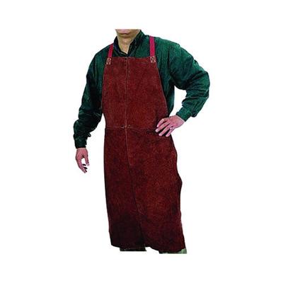 Best Welds Premium Side Split Cowhide Leather Bib Apron, 24 in W x 42 in L, Lava Brown (902-500)