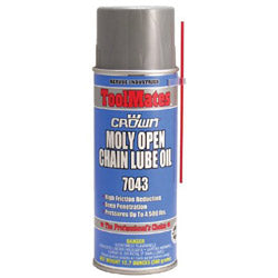 Crown Moly/Oil Open Chain Lube, 16 oz, Aerosol Can (205-7043)