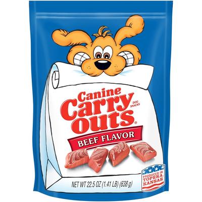 Canine Carryouts Beef Flavor Chewy Dog Treats - For Dog - Chewy - Beef Flavor (SMU52023)