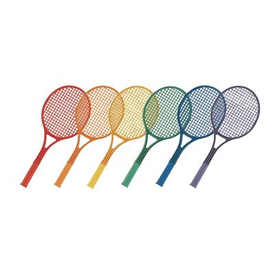 Champion Sports Plastic Tennis Racket Set, Six 21