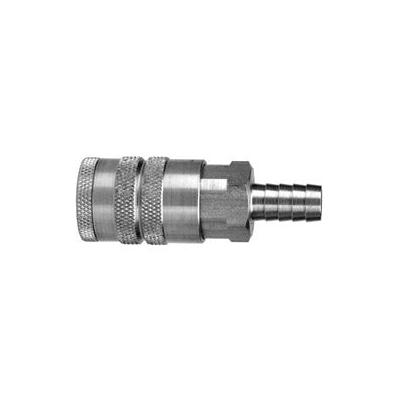 Dixon Valve Air Chief Industrial Semi-Auto Coupler Standard Hose Barb, 3/8 in ID, 3/8 in Body Size, Steel (238-DC2644)
