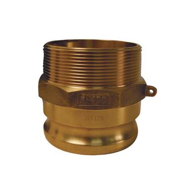 Dixon Valve Global Type F Adapters, 1 in, Male/Male, Brass (238-G100-F-BR)