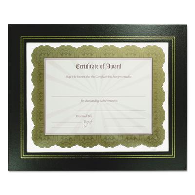 NuDell Leatherette Document Frame, 8-1/2 x 11, Black, Pack of Two (NUD21202) (NUD21202)