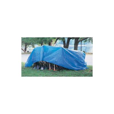 Tarps, Inc. Multiple Use Tarp, 16 ft W x 20 ft L, Polyethylene, Blue (101-1620)