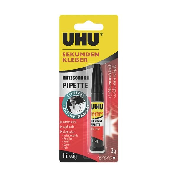 UHU Sekundenkleber »45570« weiß