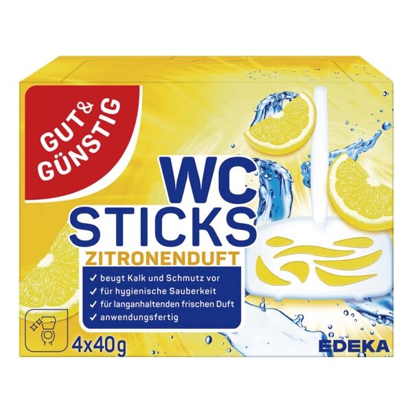 Gut & Günstig 4x WC-Sticks »Lemon«
