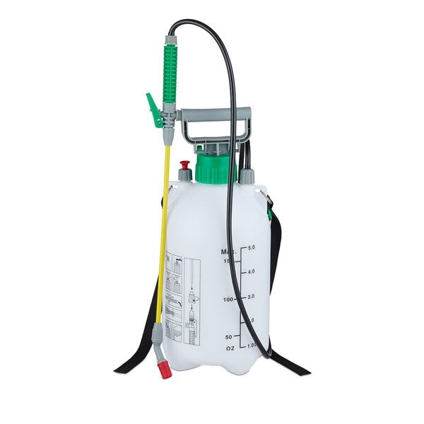 relaxdays Drucksprüher Unkrautspritze 5 Liter Image