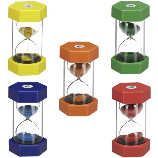 relaxdays Sanduhren XXL 5er-Set für 5 Zeiten Image