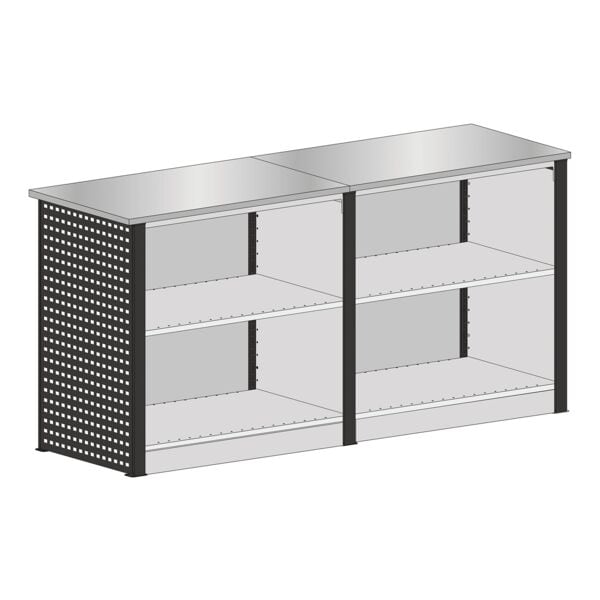 SCHULTE Lagertechnik Theken-Set 1 mit Arbeitsplatte »MULTIplus« 40 Image