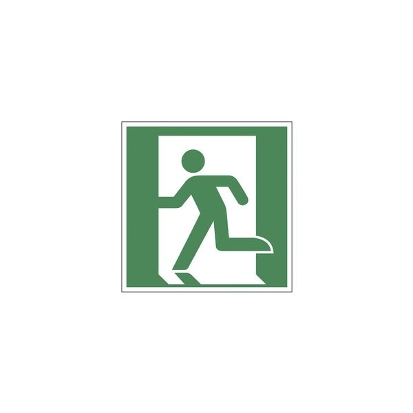 LimarLite Rettungszeichen »Notausgang links (nur in Verbindung mit Richtungspfeil) [E001]« grau, 15x15 cm Image