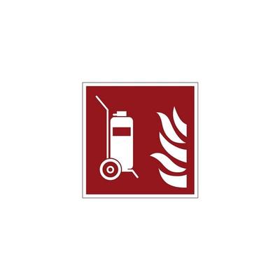 LimarLite Feuerlöscherzeichen »Fahrbarer Feuerlöscher [F009]« 20 x 20 cm Aluminium (0,5 mm grau, 20x20 cm