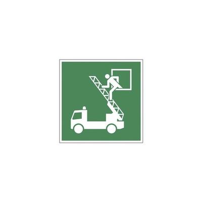 LimarLite Rettungszeichen »Rettungsausstieg [E017]« 20 x 20 cm Folie (0,4 mm), 20x20 cm Image