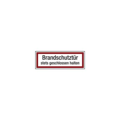 LimarLite Feuerwehrzeichen Textschild »Brandschutztür stets geschlossen halten« 29,7 x 10,, 29.7x10.5 cm