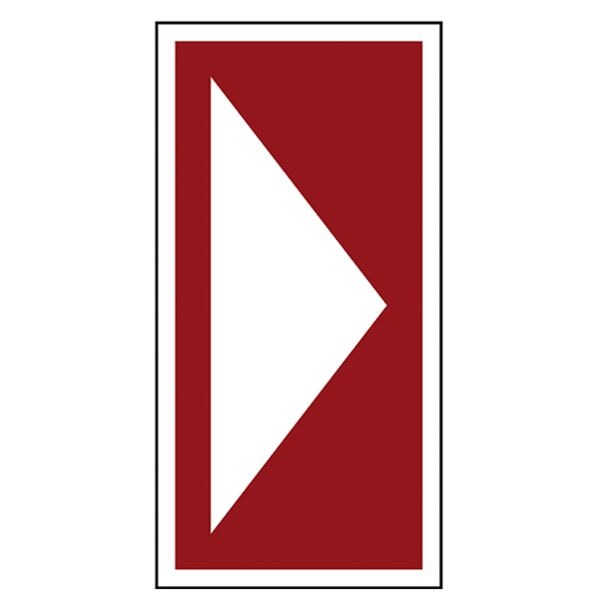 LimarLite Brandschutzzeichen Zusatzschild »Richtungspfeil für Brandschutzeinrichtungen« 10, 10x20 cm Image