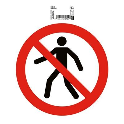 EXACOMPTA Verbotsschild »Kein Zutritt für Fußgänger« 20 cm, 20 cm