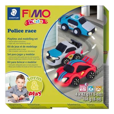 Spiel- und Modellier-Set »Fimo Kids - Police Race«, FIMO